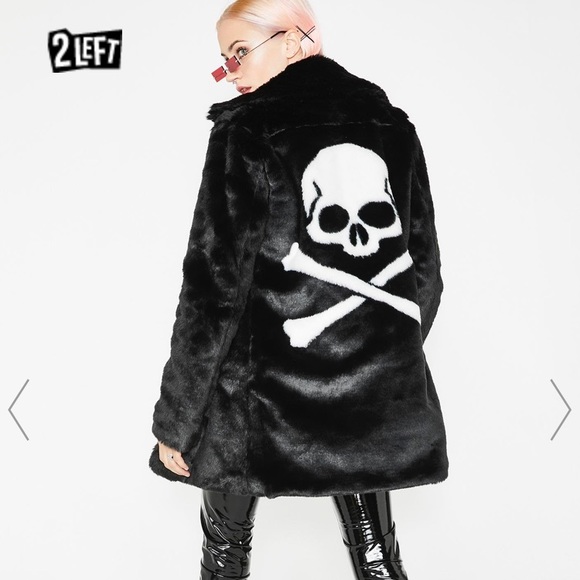 Current Mood Jackets & Blazers - NWT Dolls Kill Punk Tendencies Faux Fur Jacket
